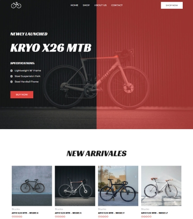 Cycle Shop Website