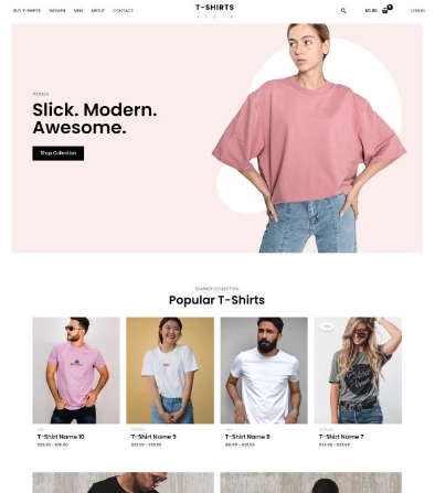 T-Shirts Store Website